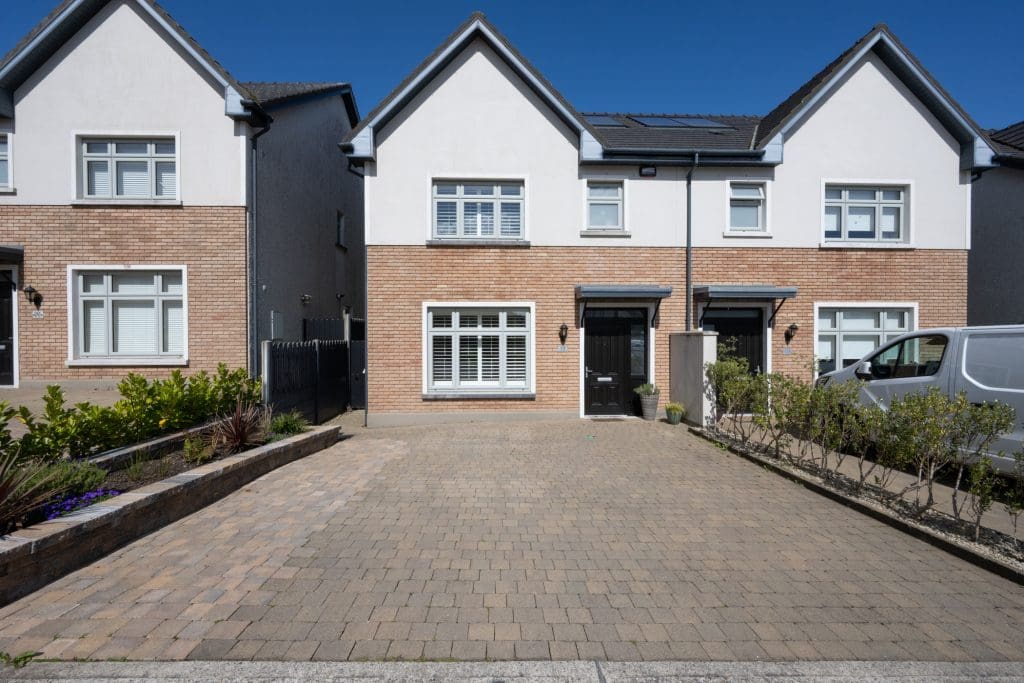 Front of 19 The Lawn Janeville Carrigaline Cork 3 bedroom semi detached house