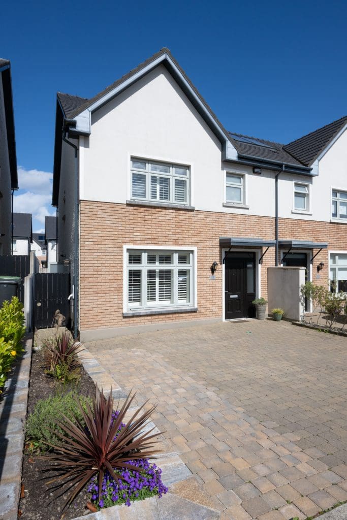 Front of 19 The Lawn Janeville Carrigaline Cork 3 bedroom semi detached house