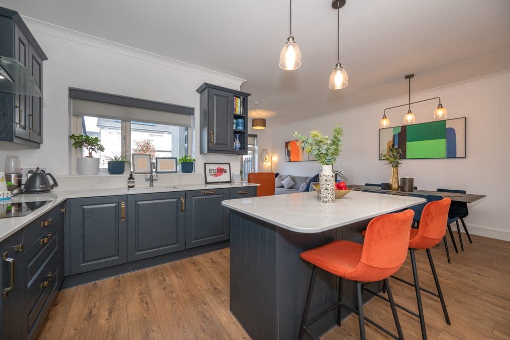 Contemporary kitchen in 3 bedroom semi detached house Carrigaline