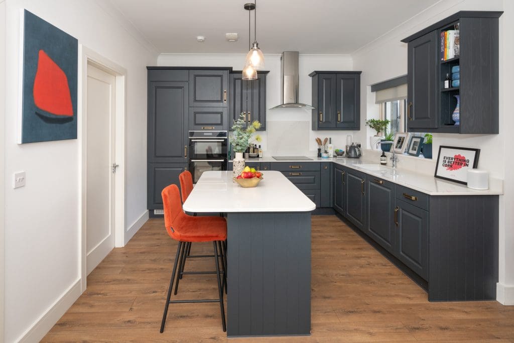 Contemporary kitchen in 3 bedroom semi detached house Carrigaline