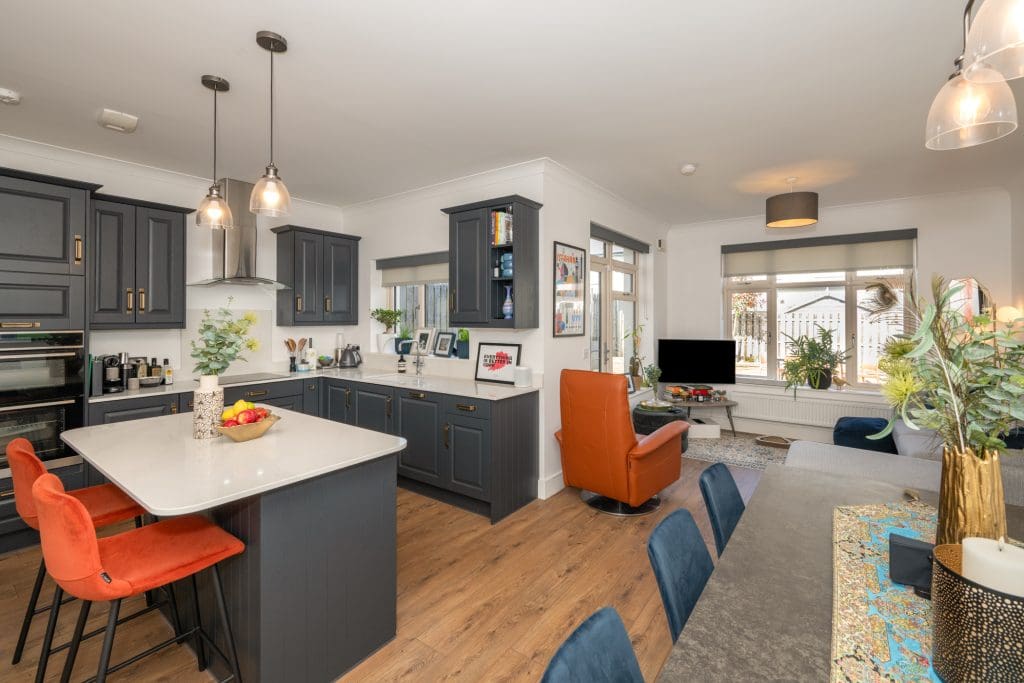 Kitchen dining area at 19 The Lawn Janeville Carrigaline modern layout