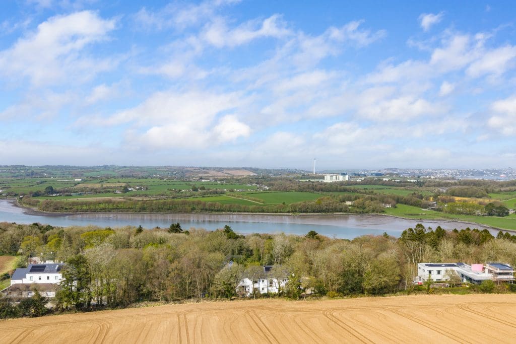 Aerial View luxury home for sale Cork Beechville House Crosshaven Carrigaline