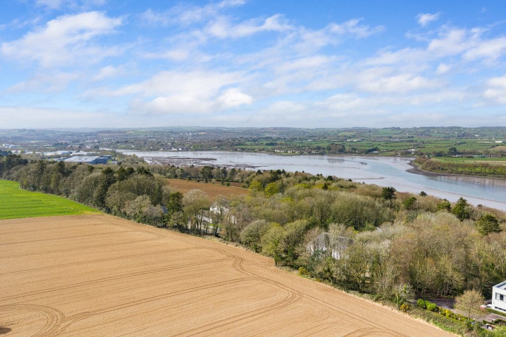 Aerial View luxury home for sale Cork Beechville House Crosshaven Carrigaline