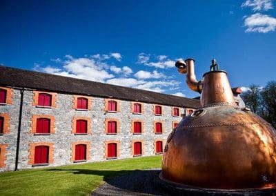 Whiskey distillery Old copper washback in Ireland
